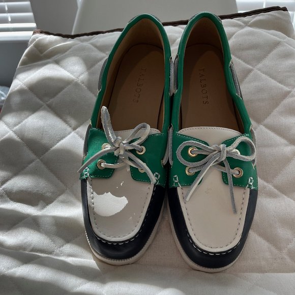 Talbots Leather Boat Shoes NWOT - Size 8 - Picture 1 of 3